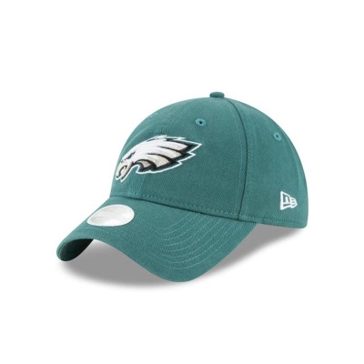 Green Philadelphia Eagles Hat - New Era NFL Preferred Pick 9TWENTY Adjustable Caps USA4230756